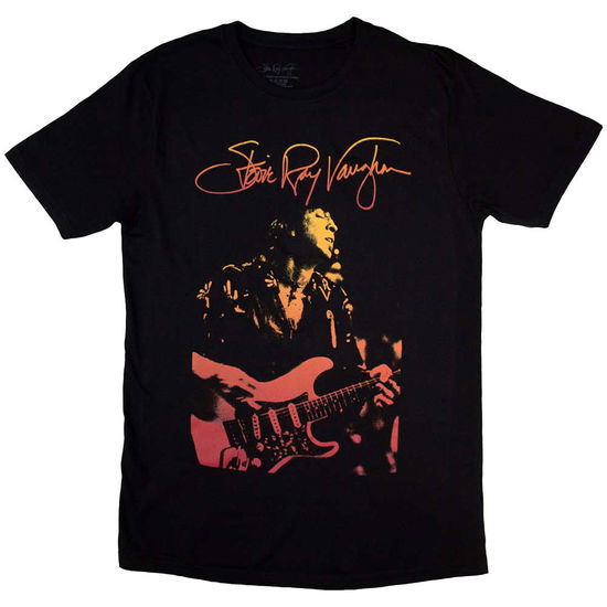 Cover for Stevie Ray Vaughan · Stevie Ray Vaughan Unisex T-Shirt: Signature (T-shirt) [size XL] (2024)