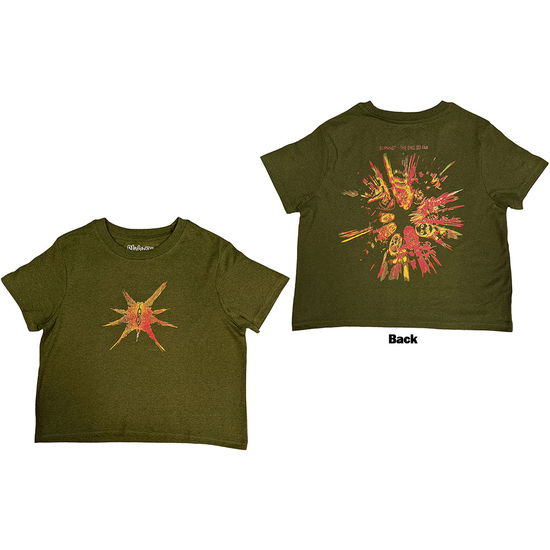Slipknot Ladies Crop Top: The End, So Far Band Figures (Green) (Back Print) - Slipknot - Merchandise -  - 5056821096512 - February 6, 2025