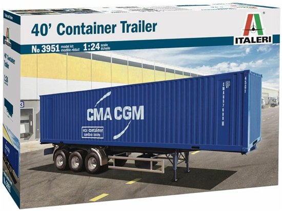 Cover for Italeri · 1/24 40’ Container Trailer Cma Cgm (Legetøj)
