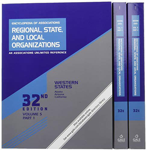 Cover for Gale Research Inc · Encyclopedia of Associations : Regional, State, and Local Organizations : Volume 5 in 3 parts (Paperback Book) (2020)