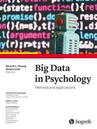 Cover for Big Data in Psychology: Methods and Applications - Zeitschrift fur Psychologie (Paperback Book) (2019)