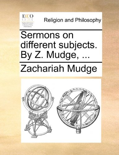 Cover for Zachariah Mudge · Sermons on Different Subjects. by Z. Mudge, ... (Paperback Book) (2010)