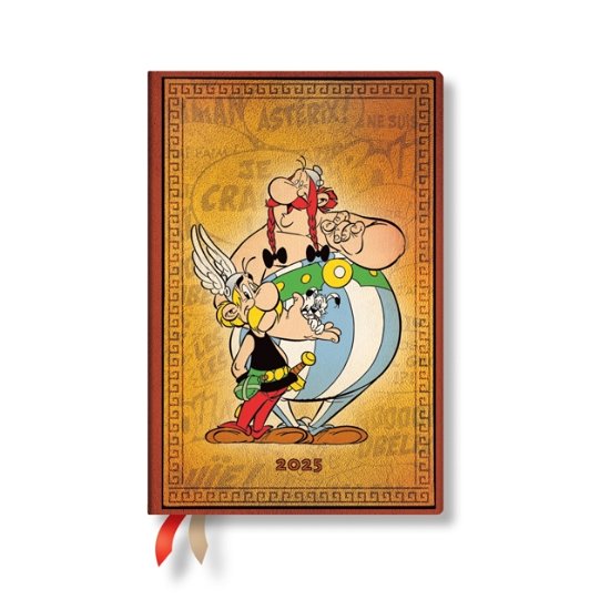 Cover for Paperblanks · Asterix &amp; Obelix (The Adventures of Asterix) Mini 12-month Verso Hardback Dayplanner 2025 (Elastic Band Closure) - The Adventures of Asterix (Hardcover Book) (2024)