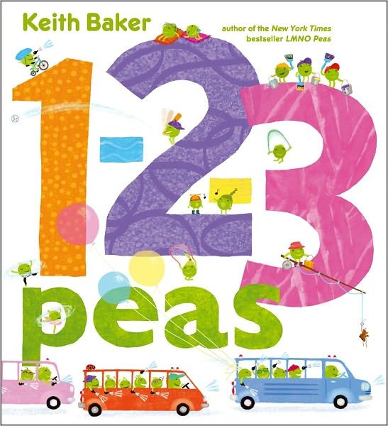 Cover for Keith Baker · 1-2-3 Peas (Hardcover Book) (2012)