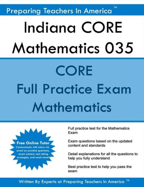 Cover for Preparing Teachers in America · Indiana CORE Mathematics 035 (Paperback Book) (2016)