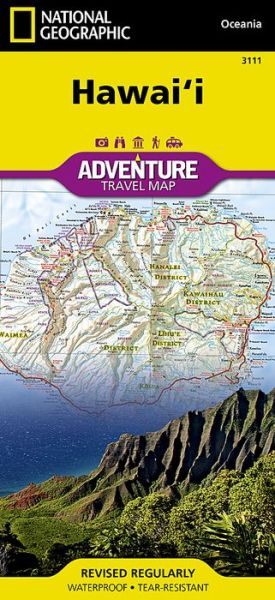 Cover for National Geographic Maps · Hawaii: Travel Maps International Adventure Map (Map) (2022)