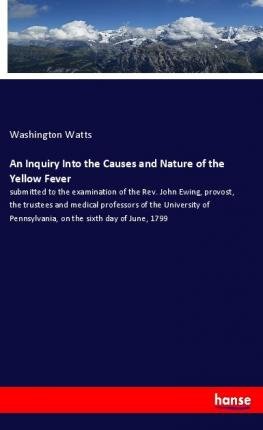 Cover for Watts · An Inquiry Into the Causes and Na (Book)
