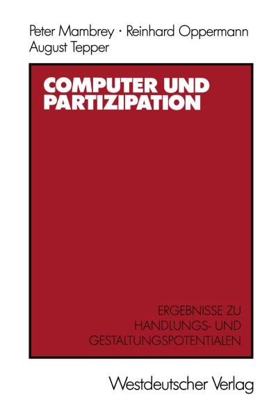 Cover for Peter Mambrey · Computer Und Partizipation (Paperback Book) [1986 edition] (1986)