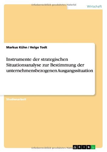 Cover for Kühn · Instrumente der strategischen Situ (Bog) [German edition] (2010)