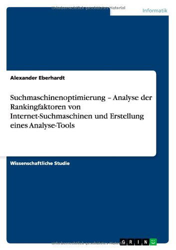 Cover for Eberhardt · Suchmaschinenoptimierung   An (Book) [German edition] (2011)