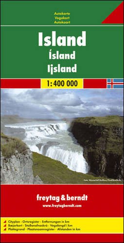 Cover for Freytag &amp; Berndt · Iceland Road Map 1:400 000 (Map) (2018)