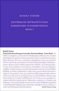 Cover for Steiner · Esoterische Betrachtungen kar.1 (Bok)