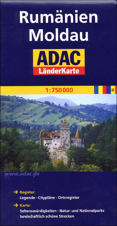 Cover for ADAC Verlag · Rumänien Moldau, ADAC Länderkarte 1:750.000 (Bog) (2017)