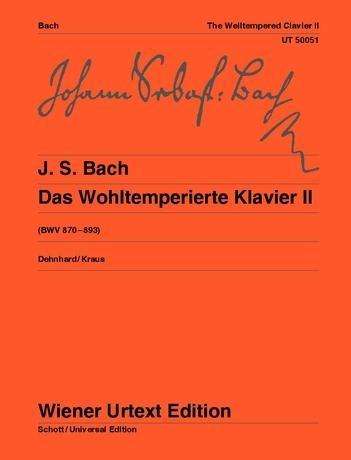 Wohltemperierte Klavier.UT50051 - Bach - Kirjat - SCHOTT & CO - 9783850550512 - keskiviikko 20. huhtikuuta 1983