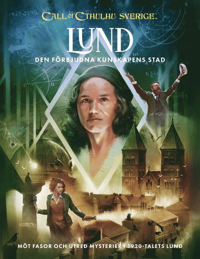 Cover for Gabrielle de Bourg, Gunilla Jonsson, Daniel Granér, Michael Petersén · Call of Cthulhu Sverige. Lund : den förbjudna kunskapens stad (Hardcover Book) (2024)