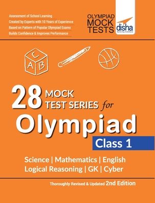 Cover for Disha Experts · 28 Mock Test Series for Olympiads Class 1 Science, Mathematics, English, Logical Reasoning, Gk &amp; Cyber (Pocketbok) (2019)