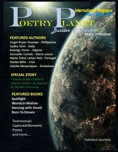 Cover for Poetry Planet · POETRY PLANET magazine: May-August issue (Paperback Bog) (2021)