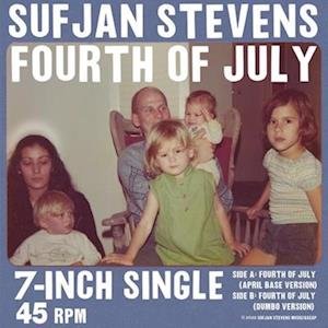 Cover for Sufjan Stevens · Fourth of July - Red (7&quot;) [Coloured edition] (2022)