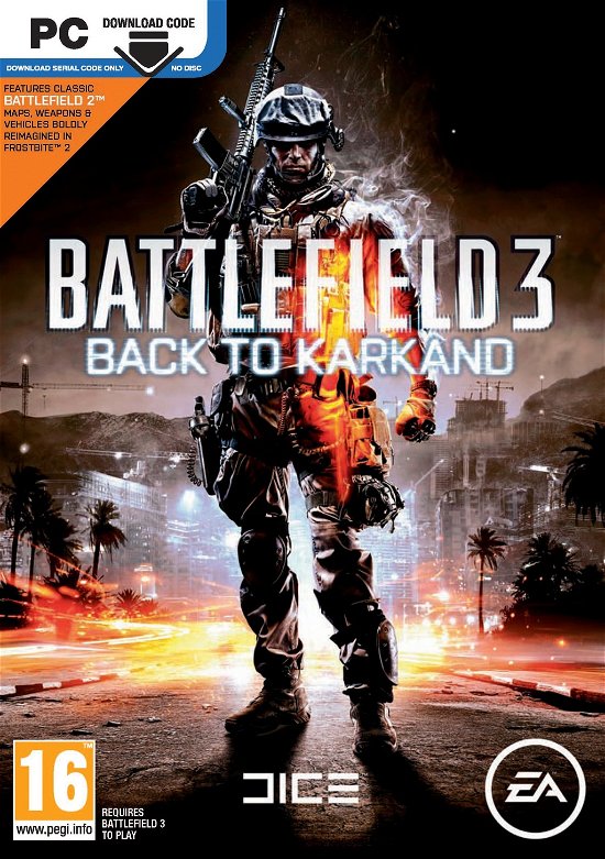 Cover for Spil-pc · Battlefield 3: Back to Karkand (-) (PC) (2011)