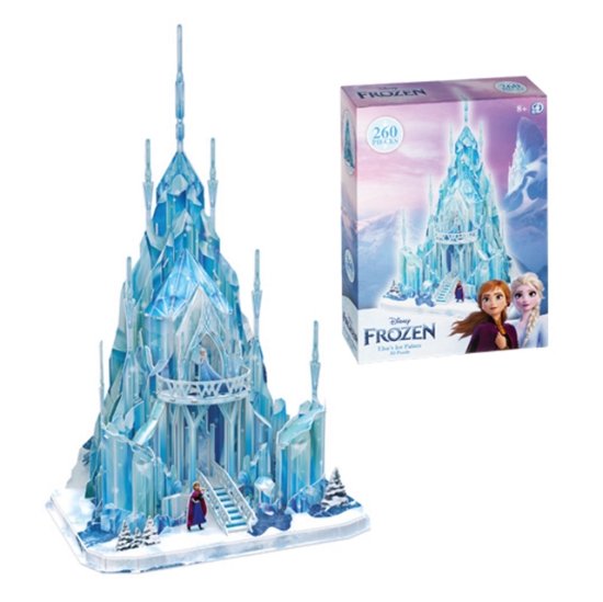 Disney Frozen Ice Palace (260Pc) 3D Jigsaw Puzzle - Disney - Brætspil - UNIVERSITY GAMES - 5056015085513 - 1. april 2022
