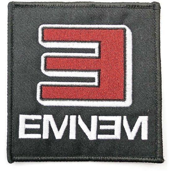 Eminem Standard Woven Patch: Reversed E Logo - Eminem - Fanituote -  - 5056368624513 - 