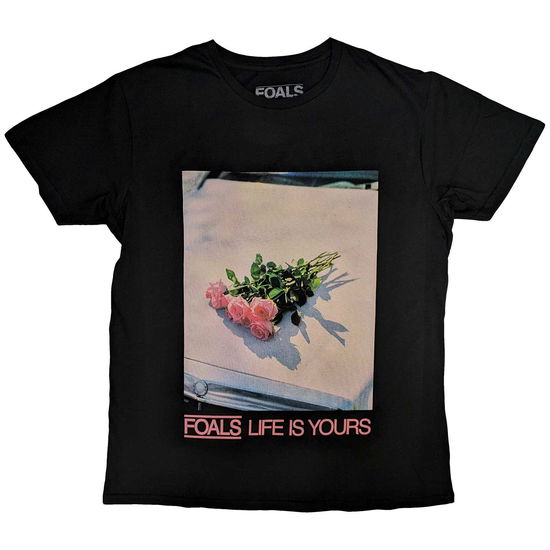 Cover for Foals · Foals Unisex T-Shirt: Life Is Yours (Black) (T-shirt) [size S] (2023)