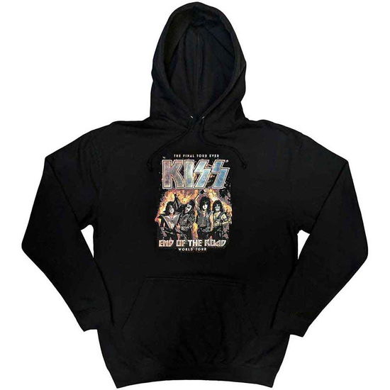 KISS Unisex Pullover Hoodie: End Of The Road Final Tour - Kiss - Merchandise -  - 5056737217513 - November 13, 2023