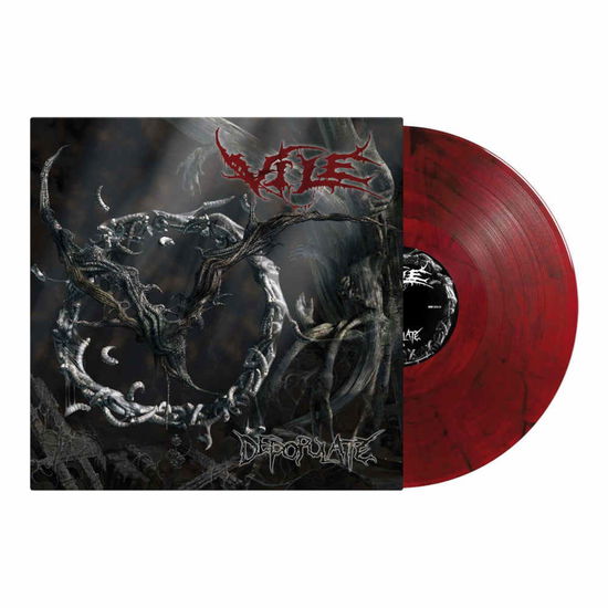 Cover for Vile · Depopulate (RED / BLACK VINYL) (LP) (2022)