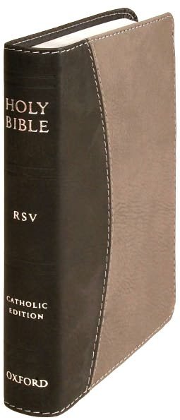 Cover for Oxford University Press · The Revised Standard Version Catholic Bible (Läderbok) [Compact edition] [Black/Gray Imitation] (2005)