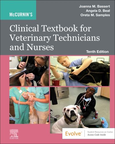 Cover for Bassert, Joanna M. (Professor Emeritus&lt;br&gt;Program of Veterinary Technology&lt;br&gt;Manor College&lt;br&gt;Jenkintown, PA) · McCurnin's Clinical Textbook for Veterinary Technicians and Nurses (Hardcover Book) (2021)