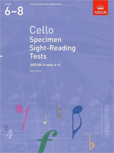 Cover for Abrsm · Cello Specimen Sight-Reading Tests, ABRSM Grades 6-8: from 2012 - ABRSM Sight-reading (Sheet music) (2011)