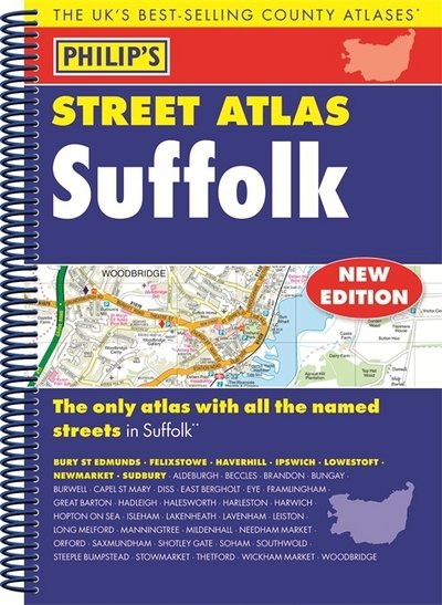 Cover for Philip's Maps · Philip's Street Atlas Suffolk - Philip's Street Atlas (Spiralbog) (2017)
