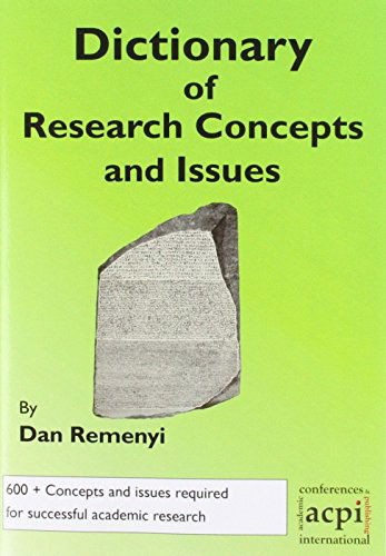 Cover for Dan Remenyi · A Dictionary of Research Terms and Issues (Taschenbuch) (2014)