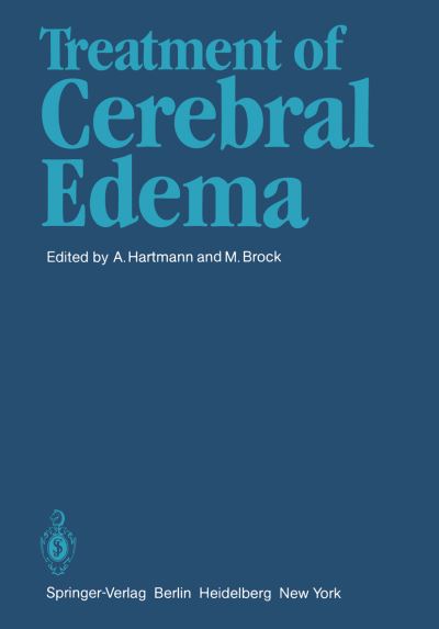 Cover for A Hartmann · Treatment of Cerebral Edema: Symposium on Medical Treatment of Brain Edema : 7th International Congress of Neurological Surgery : Papers (Paperback Book) (1982)