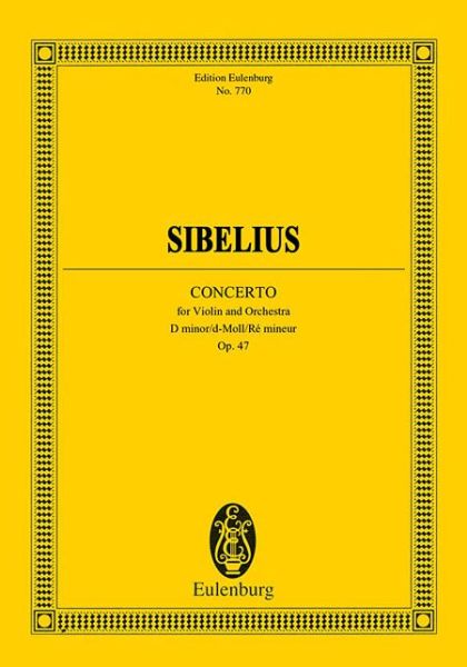 Cover for Jean Sibelius · Concerto for Violin &amp; Orchestra D Minor (Paperback Bog)