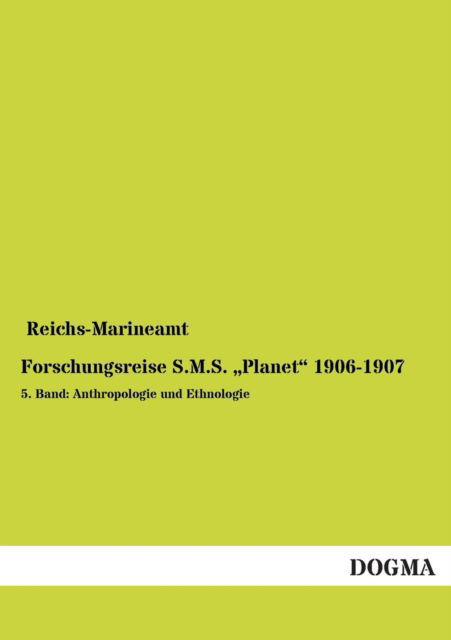 Cover for Reichs-marineamt · Forschungsreise S.m.s. Planet (Paperback Book) (2013)