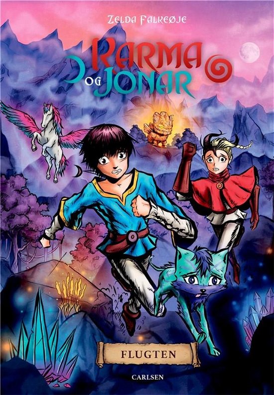 Cover for Zelda Falkeøje · Karma og Jonar: Karma og Jonar (2) - Flugten (Bound Book) [1º edição] (2022)