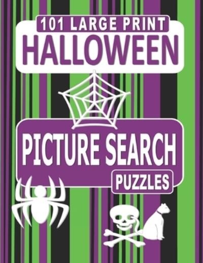 Cover for Nuletto Books · 101 Large Print Halloween Picture Search Puzzles (Paperback Book) (2020)