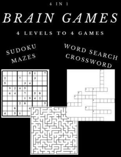 Cover for Silver Studio · Brain Games 4 in 1 4 Levels to 4 Games (Paperback Bog) (2020)