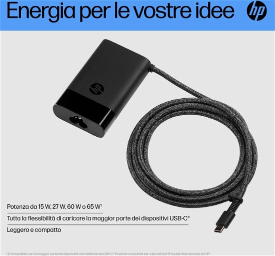 Cover for Hp Inc · Hp Usb-C 65W Laptop Charger Emea - Intl English Loc ??? Euro Plug (N/A)
