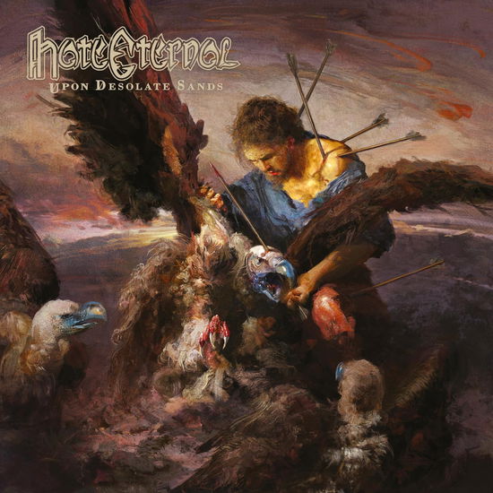 Cover for Hate Eternal · Upon Desolate Sands (LP) [Red Splatters Vinyl edition] (2024)