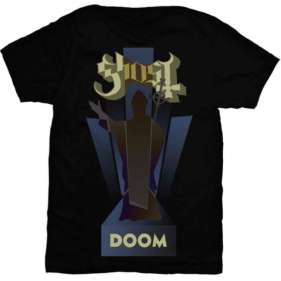 Ghost Unisex T-Shirt: Doom - Ghost - Produtos - Global - Apparel - 5055979909514 - 