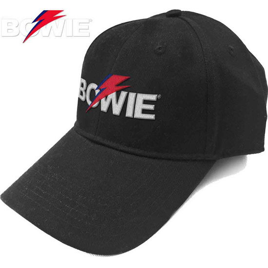 Cover for David Bowie · David Bowie Unisex Baseball Cap: Aladdin Sane Bolt Logo (CLOTHES) [Black - Unisex edition]