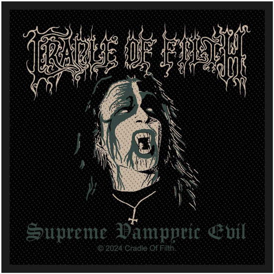 Cradle Of Filth Standard Woven Patch: Supreme Vampyric Evil - Cradle Of Filth - Marchandise -  - 5056365727514 - 