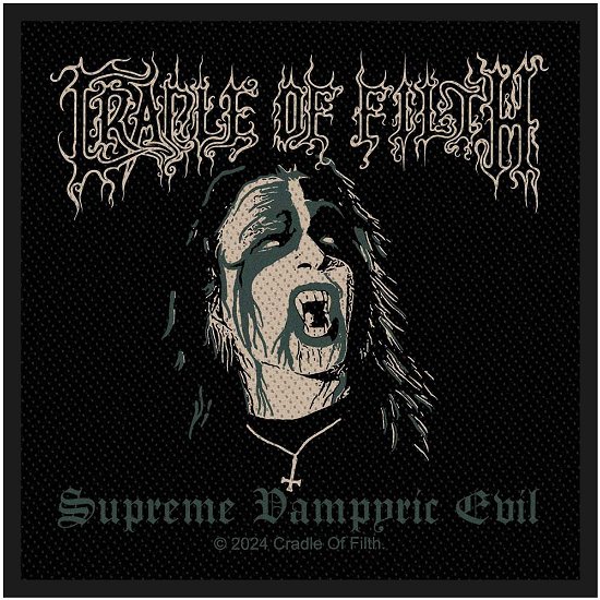 Cradle Of Filth Standard Woven Patch: Supreme Vampyric Evil - Cradle Of Filth - Merchandise -  - 5056365727514 - 