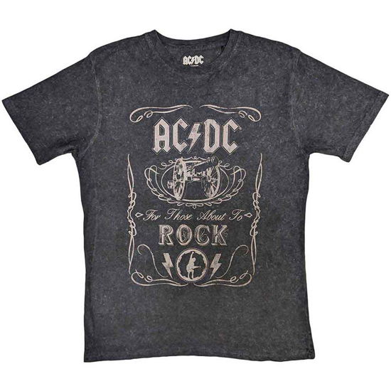 AC/DC Unisex T-Shirt: Cannon Swig (Wash Collection) - AC/DC - Mercancía -  - 5056368669514 - 