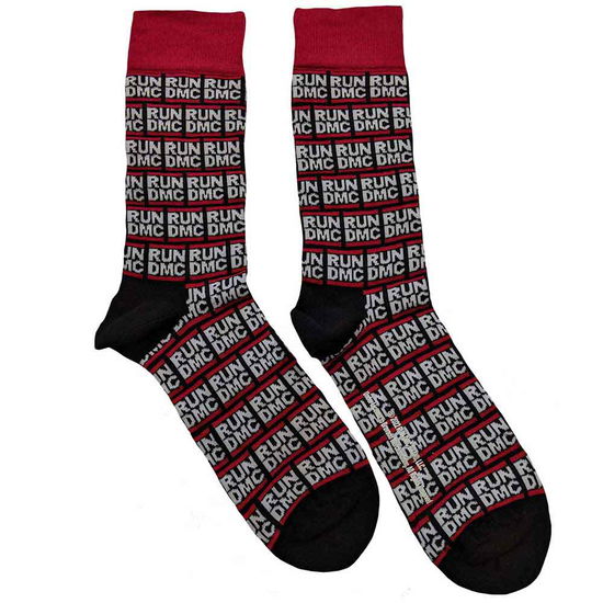 Cover for Run DMC · Run DMC Unisex Ankle Socks: All Over Logo (UK Size 7 - 11) (CLOTHES) [size M]