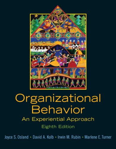 Cover for Marlene E. Turner · Organizational Behavior: an Experiential Approach (8th Edition) (Paperback Book) (2006)