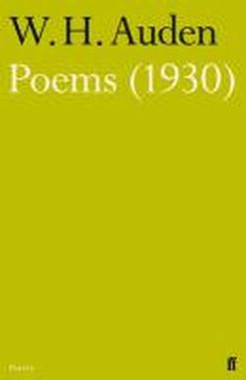 Cover for W.H. Auden · Poems (1930) (Paperback Bog) [Main edition] (2013)