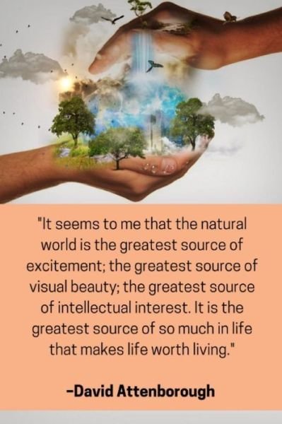Cover for Enviro Noted · ''It seems to me that the natural world is the greatest source of excitement; the greatest source of visual beauty; the greatest source of intellectual interest. It is the greatest source of so much in life that makes life worth living'' - Attenborough (Taschenbuch) (2019)